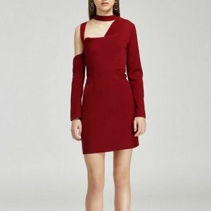 Finders Keepers The Message Mini Dress Berry Red